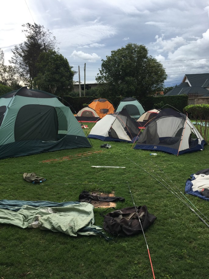 Tents Set Up